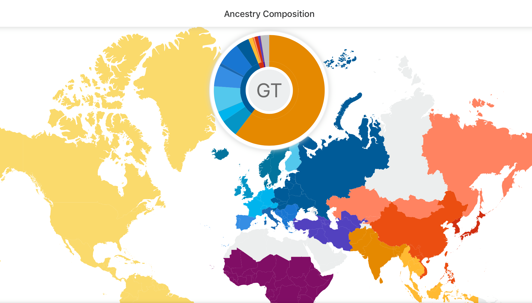 Image: genetic map from 23andme.com