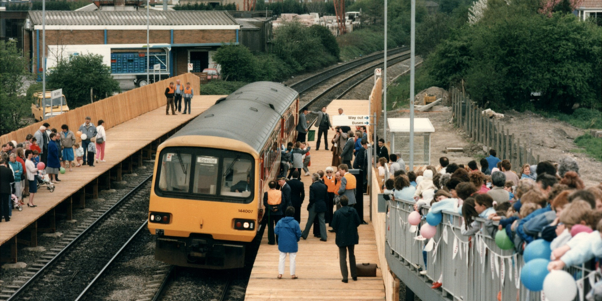 Photo of East Garforth station opening
