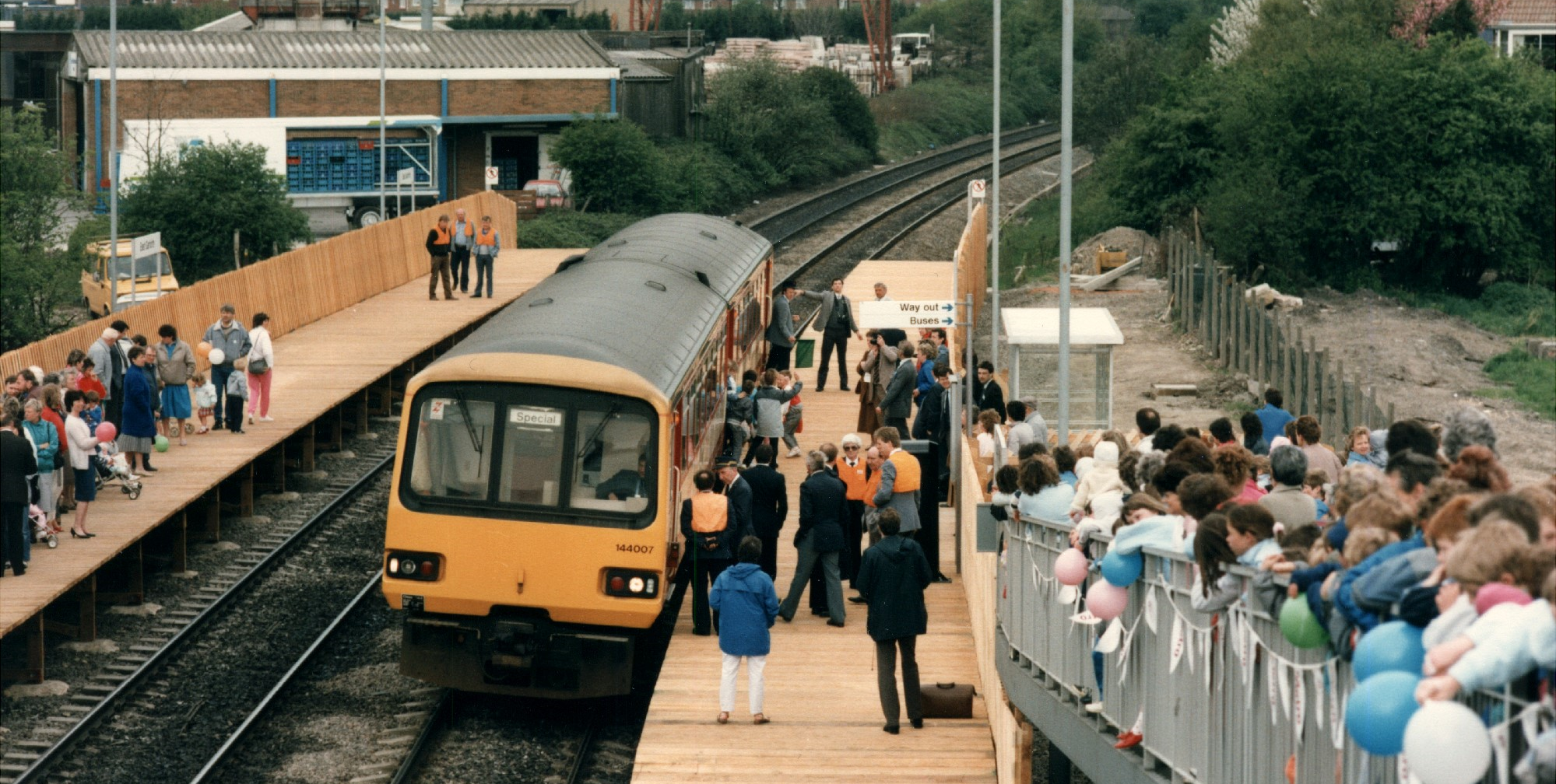 Photo of East Garforth station opening